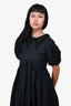 Cecilie Bahnsen Black Lace Trim Collar Puff Sleeve Dress Size 6