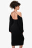 Dion Lee Black Ruched Cut-Out Maxi Dress Size 0 US