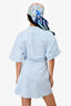 Jacquemus Light Blue Nylon 'La Robe Arles' Cutout Dress Size 38