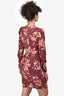 Zimmermann Brown Silk Floral Print Dress Size 1