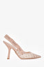 Christian Dior Nude Mesh/Suede Leather J'aDior Heels Size 35.5