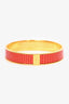 Hermès Red Lizard Kawaii Bangle Bracelet