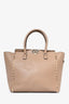 Valentino Brown Leather Rockstud Tote with Strap