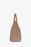 Valentino Brown Leather Rockstud Tote with Strap