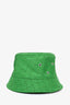 Bottega Veneta Green Patterned Bucket Hat Size M