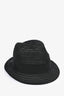 Pre-Loved Chanel™ Black Raffia Straw Hat Size M