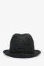 Pre-Loved Chanel™ Black Raffia Straw Hat Size M