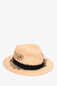 Maison Michel Paris Distressed Sewn Detail Sun Hat Size M