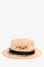 Maison Michel Paris Distressed Sewn Detail Sun Hat Size M