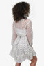 Zimmermann White Polka Dot Sheer Ruffle Dress With Slip Size 0 (As Is)