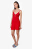 M Missoni Red Knitted Sleeveless Mini Dress Size S