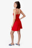 M Missoni Red Knitted Sleeveless Mini Dress Size S