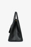 Prada White/Black Saffiano Leather Lux Double Zip Tote with Strap