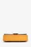 Fendi Mustard Yellow Nano Baguette Chain Bag