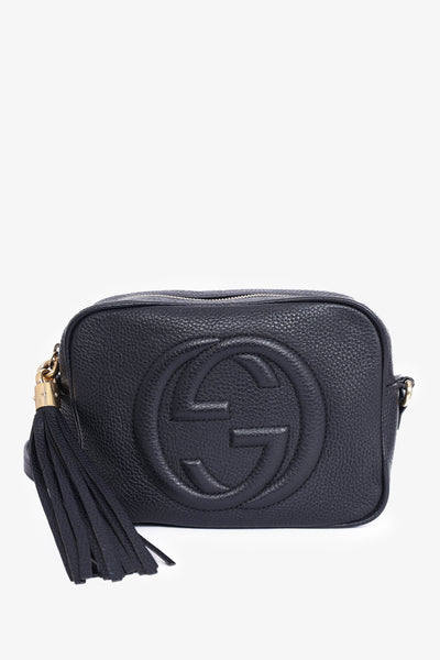 Gucci Black Leather Soho Disco Crossbody Bag