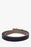 Hermès 2021 Black Swift/Epsom Reversible 13mm Ancre Belt Size 75