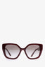 Prada Burgundy Acetate Sunglasses