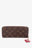 Louis Vuitton 2018 Brown Monogram Blooming Flowers Clemence Wallet