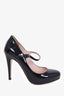 Miu Miu Black Patent Leather Mary Jane Heels Size 36