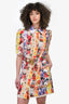 Zimmermann Multicoloured Linen Floral Belted Dress Size 1