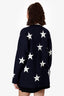 Sandro Navy Star Studded Open Cardigan Size 3