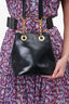 Celine Vintage Black Leather Shoulder Bag