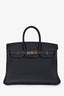 Hermès 2021 Black Togo Leather Birkin 25