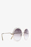 Chloe Grey Gradient Lens 'Wendy' Sunglasses