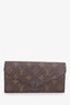 Louis Vuitton 2010 Brown Monogram Sarah Wallet With Pouch