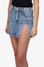 GRLFRND Blue Double Slit Denim Mini Skirt Size 24