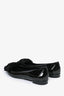 Prada Black Patent Bow Pointed Heels Size 41