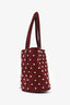 Alexander Wang Burgundy Studded Mini Bucket Bag