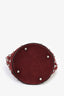 Alexander Wang Burgundy Studded Mini Bucket Bag