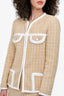 Sandro Beige Tweed Blazer + Skirt Set Size XS