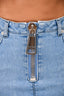 Moschino Blue Denim Zipper Skirt Size 2