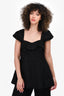 Simone Rocha Black Jacquard Baby Doll Top Size 2