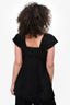 Simone Rocha Black Jacquard Baby Doll Top Size 2