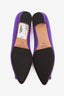 Manolo Blahnik Purple Satin Hangisi Flats Size 36.5