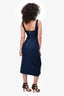 Staud Navy Linen Midi Dress Size 0