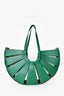 Bottega Veneta Green Leather 'Shell' Shoulder Bag