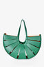 Bottega Veneta Green Leather 'Shell' Shoulder Bag