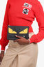 Fendi Black Leather Monster Clutch