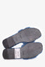 Hermès Blue Shearling Oran Sandals Size 36