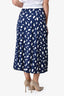 Reformation Navy/White Midi Skirt Size 0