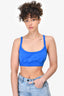 T by Alexander Wang Blue Logo Bra Top Size XS