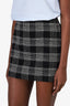 Alice + Olivia Black/White Check Mini Skirt Size 0