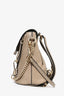 Chloe Taupe Leather/Suede Mini Faye Backpack with Shoulder Strap