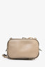 Chloe Taupe Leather/Suede Mini Faye Backpack with Shoulder Strap