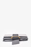 Prada White/Grey/Black Leather City Ribbon Crossbody Bag