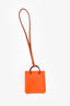 Hermès Orange Leather De Sac Orange Bag Charm